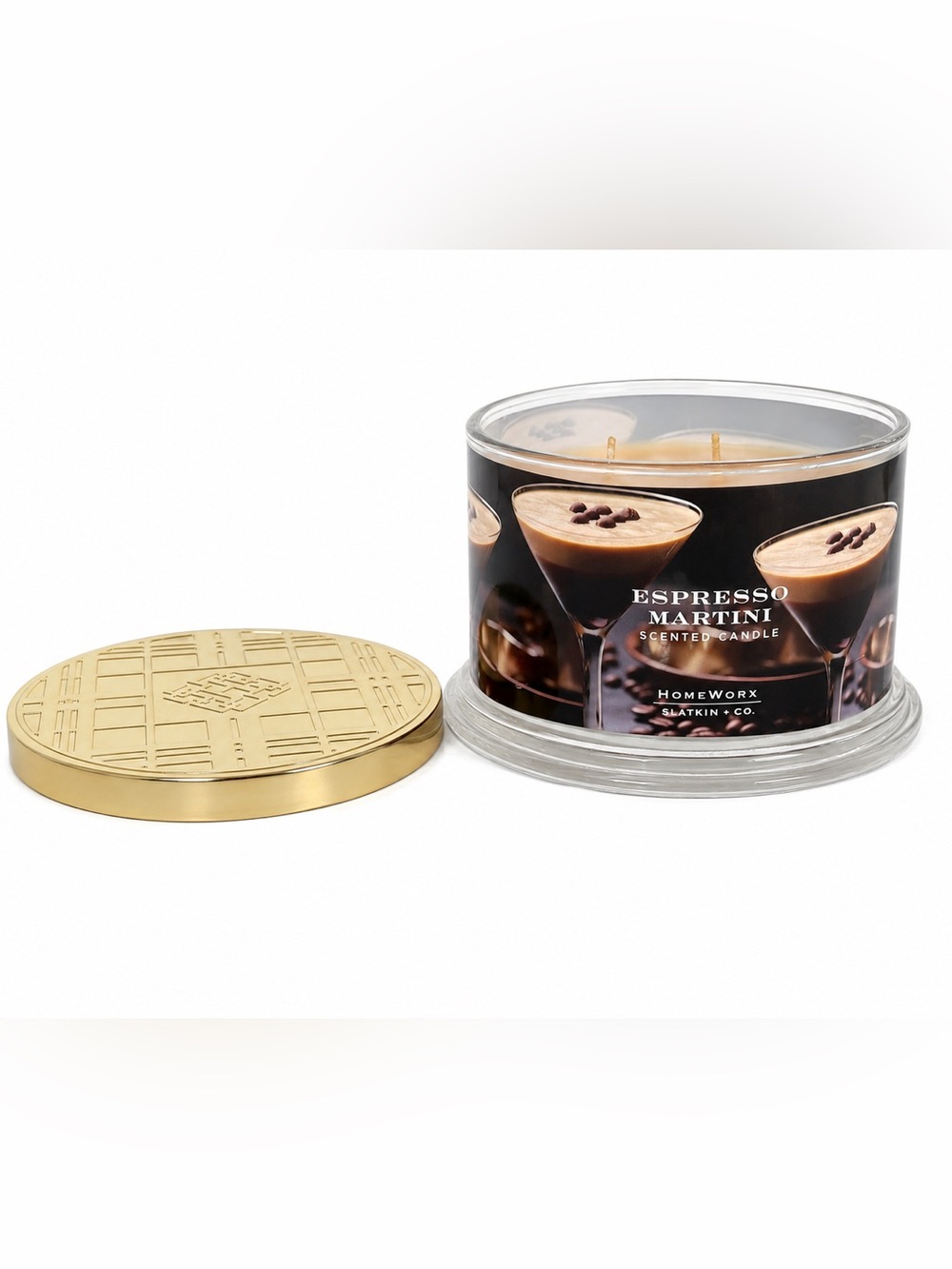 Homeworx Espresso Martini Scented Candle - Black & Gold